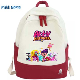 Abby HATCHER MOTIF กระเป๋าเป้สะพายหลัง กระเป๋านักเรียน (ฟรีชื่อ)