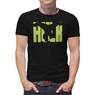 Fsd11ew2e เสื้อยืดผ้าฝ้าย พิมพ์ลาย Marvel Avengeruperhero Hulk Silhouette สําหรับผู้ชาย RT645E65TER19184