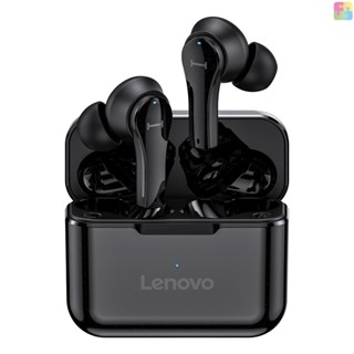 Lenovo QT82 หูฟังบลูทูธไร้สาย อินเอียร์ กันน้ํา กันเหงื่อ ลดเสียงรบกวน สีดํา สําหรับเล่นกีฬา