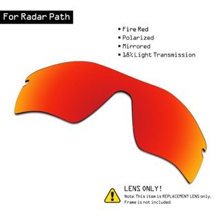 Smartvlt เลนส์โพลาไรซ์ แบบเปลี่ยน สําหรับ Oakley Radar Path - Fire Red QTS6