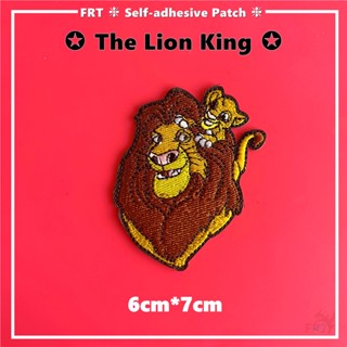 ☸ แผ่นสติกเกอร์ ลาย The Lion King มีกาวในตัว ☸ แผ่นแพทช์รีดติดเสื้อ ลายการ์ตูน DIY สําหรับตกแต่งเสื้อผ้า กระเป๋า 1 ชิ้น