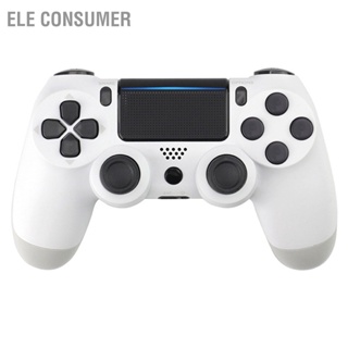 ELE Consumer คอนโทรลเลอร์ Bluetooth ไร้สาย Stable Double Layer Crystal Keys คอนโทรลเลอร์เกมปลอดมลภาวะสำหรับ PS4 แบตเตอรี่ในตัว