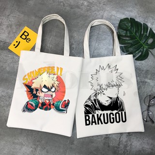 กระเป๋าถือ กระเป๋าช้อปปิ้ง พิมพ์ลายการ์ตูน My Hero Academia Bakugou Boku No Hero Academia แฟชั่นลําลอง สําหรับเด็กผู้หญิง