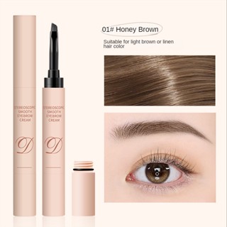 [พร้อมส่ง] เขียนคิ้วเจบ/ดินสอเขียนคิ้วฝุ่น/ดินสอเขียนคิ้วสีน้ำตาล/ดินสอเขียนขอบตา หมุนอัตโนมัติ กันน้ำ กันเหงื่อ เขียนง่าย 1.2g Eyebrow Pencil