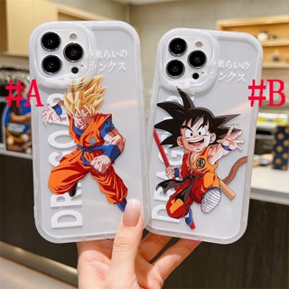 เคสซิลิโคน เคสไอโฟน Clear Case iPhone 14 Pro Max 14 Plus iPhone 13 Pro Max iPhone 12 Pro Max iPhone 11 Pro Max X XR XS Max 7 8 Plus Fashion Cartoon ดราก้อนบอล Dragon Ball Son Goku Silicone Case