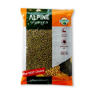 อัลไพน์ ถั่วเขียว 500 กรัมAlpine Green Moong Dal 500 g