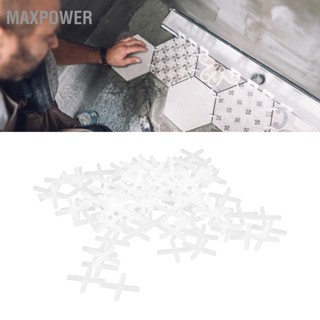 Maxpower 500Pcs Cross Tile Spacers ปรับระดับได้สำหรับการติดตั้งพื้นผนังหินกระเบื้องเซรามิค