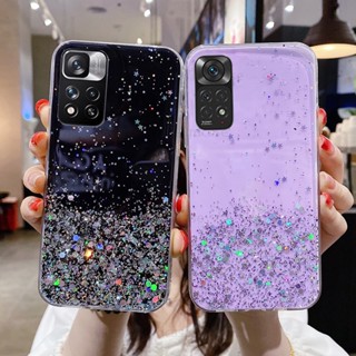 เคสซิลิโคนนิ่ม ประดับเลื่อม กลิตเตอร์ กันกระแทก สําหรับ Redmi Note 11 Pro Plus 11s 10s 10 Pro Max