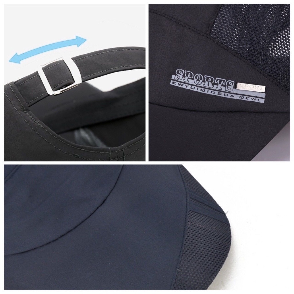 💙 หมวกออกกำลังกาย หมวกแก๊ป ระบายอากาศ ผ้าร่ม เบาสบาย หมวกวิ่ง แฟชั่น เกรดพรีเมี่ยม 💙 - รูปที่ 3