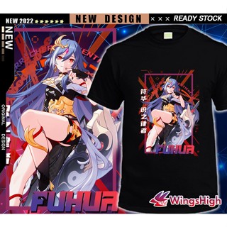 Honkai Impact 3 Creation Graphic Printing Black T-shirt Part 2Valkyries FuHua Elysia Durandal Seele_02