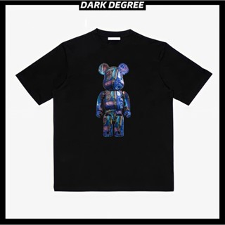 BEARBRICK Jean Michel Basquiat 7 T-shirt 100% Superior Heavy Cotton Oversized Black T-shirt Bearbrick T-shirt Basqu_05