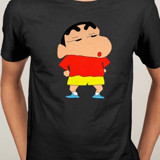 Crayon Shin chan Japanese manga Nohara Misae Himawari Masao Short Sleeve T-shirt shirt O-Neck Men Fashion cotton Ca_12