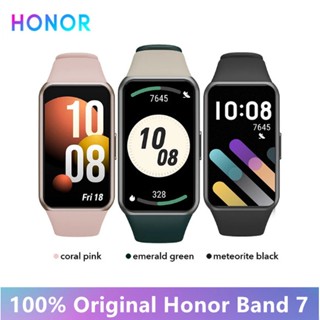 Original HONOR Band 7 สมาร์ทวอทช์ วัดอัตราการเต้นหัวใจ ความเครียด 96 โหมด สําหรับออกกําลังกาย ฟิตเนส