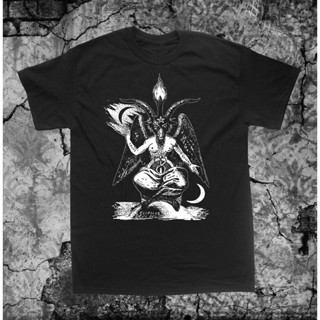 Baphomet Shirt Pentagram Occult Leviathan Cross Skull Goat Of Mendes Satanic2021 High quality Brand_01