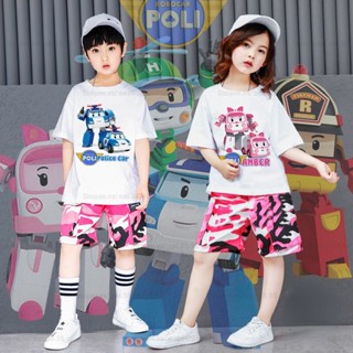 เสื้อยืด พิมพ์ลาย Robocar POLI น่ารัก สําหรับผู้หญิง