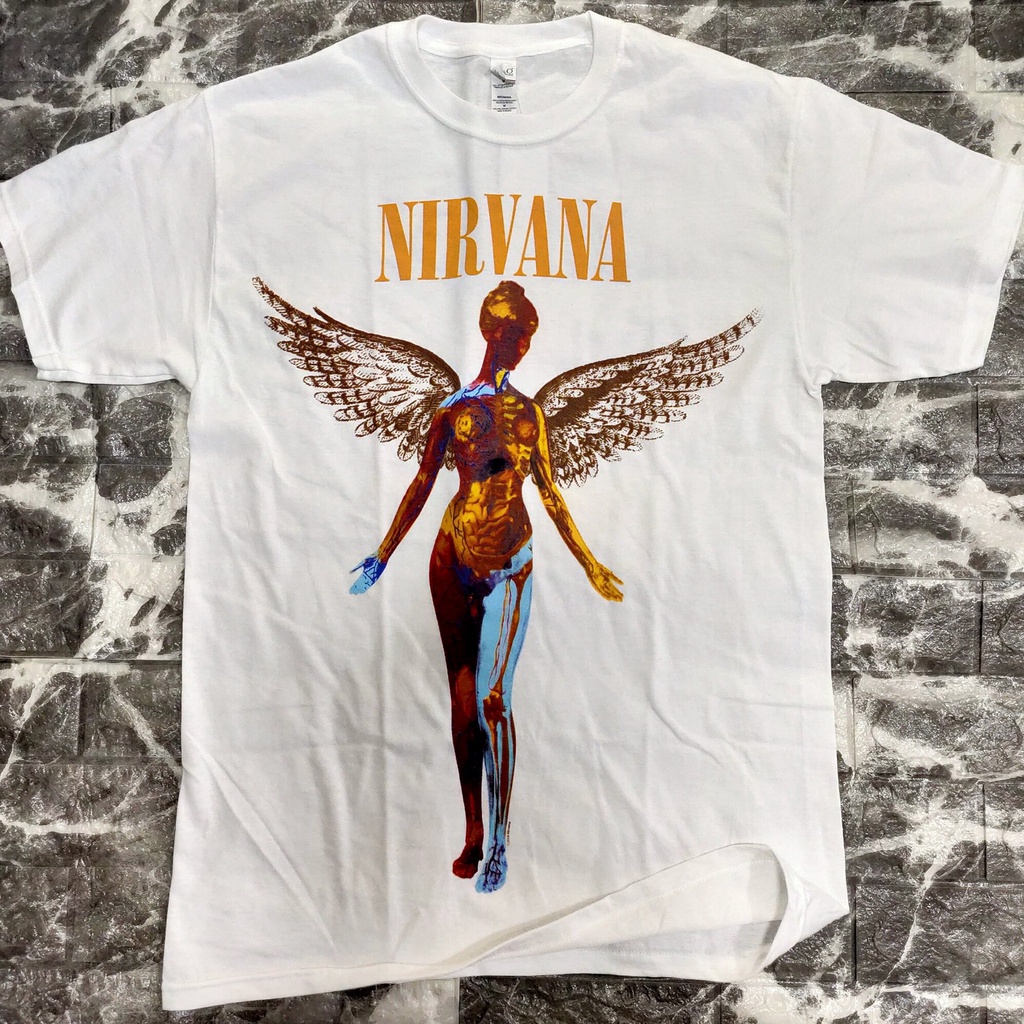 Hot Sale ดี เสื้ิอวง NIRVANA IN UTERO นางฟ้า 2016 ลิขสิทธิ์แท้ S-5XL