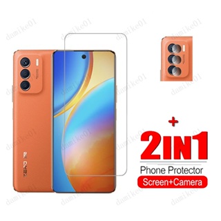 ฟิล์มกระจกนิรภัยกันรอยหน้าจอ เลนส์กล้อง 2 in 1 สําหรับ Infinix Zero 5G 2023 Infinix Zero 20 X Pro X Neo Smart 6 Plus 6 HD 5 Note 12 G96 12 Pro 5G 11s 10 Pro