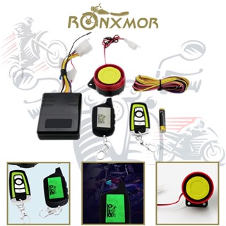 Ronxmor รีโมตคอนโทรล LCD สองทาง พร้อมจอแสดงผล ตรวจจับน้ํามัน PKE กันขโมย สําหรับรถจักรยานยนต์