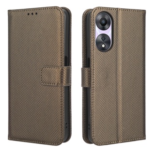 OPPO A78 5G เคส PU Leather Case เคสโทรศัพท์ Stand Wallet OPPOA78 5G เคสมือถือ Cover