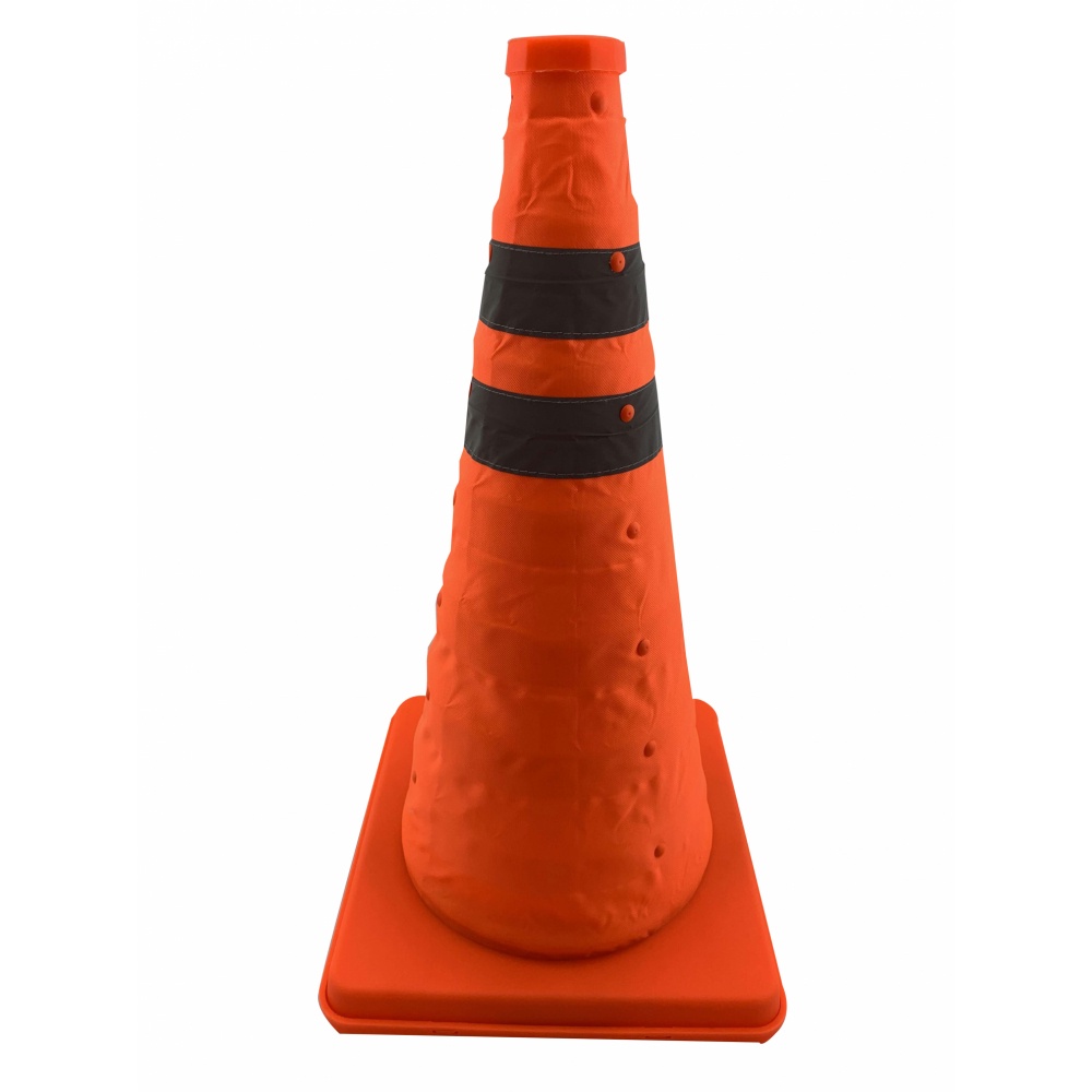 GlobalHouse PRO-TX กรวยจราจรพับได้ PP รุ่น DW-SJB04 สีส้ม(คาดสีดำ) ขนาด 45 ซม. สินค้าของแท้คุณภาพดี