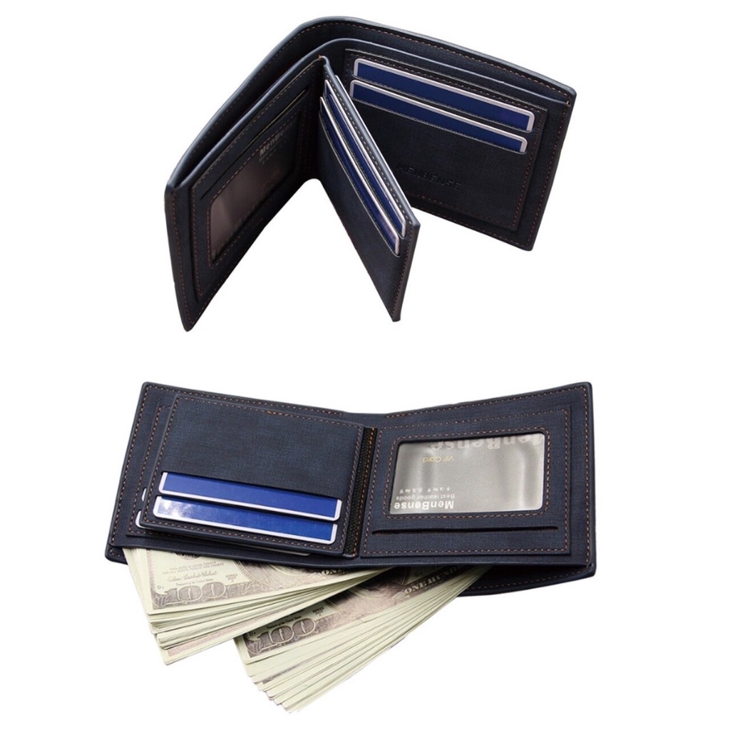 🌸 กระเป๋าสตางค์ ผู้ชาย ใบสั้น กระเป๋าหนัง งานพรีเมี่ยม ใส่บัตรได้หลายใบ 🌸 - รูปที่ 5