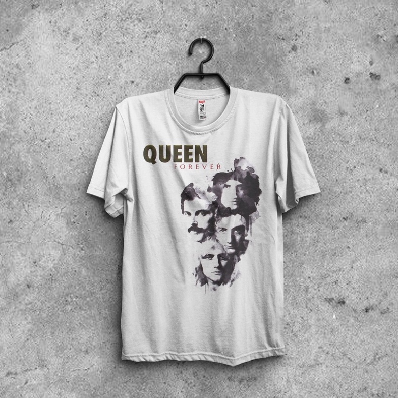 2023เสื้อยืดผ้าฝ้าย เสื้อยืด Queen - Queen Band สําหรับผู้ชาย