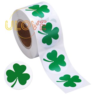 Shamrock สติกเกอร์ฉลาก Shamrock 1-1/2 นิ้ว มีกาวในตัว สําหรับตกแต่งงานหัตถกรรม