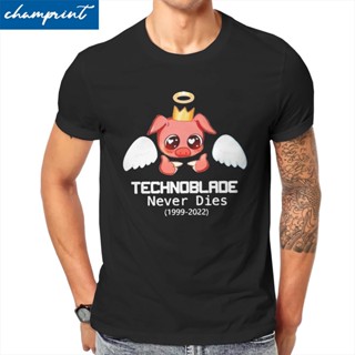 Men Technoblade Gamer Never Dies T Shirts Cotton Clothing Fashion Short Sleeve Round Collar Tee Shirt Gift T-Shirt