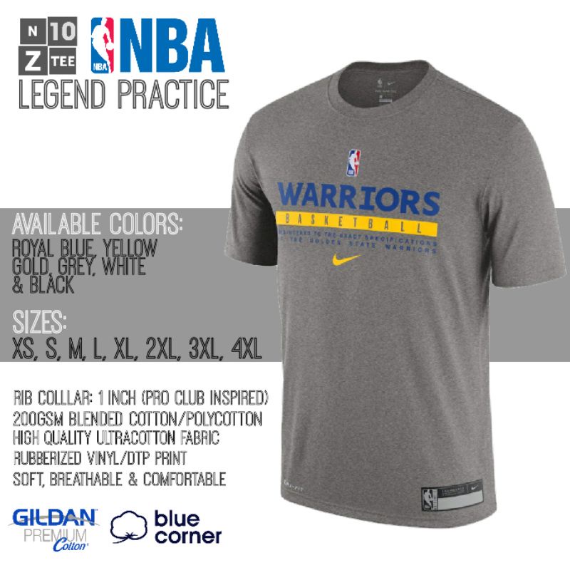 NBA Golden State Warriors Legend Practice Shirt_03