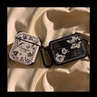 [พร้อมส่ง] เคสหูฟัง ลายดอกไม้นูน สําหรับ Airpods 1 2 pro3