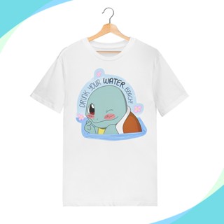 SSKAIT Squirtle Drink your water beach Funny pokemon mood dry fit shirt_07