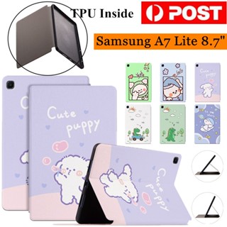 เคสหนัง PU แบบพับได้ ตั้งได้ สําหรับ Samsung Galaxy Tab A7 Lite 8.7 นิ้ว 2021 SM-T220 SM-T225