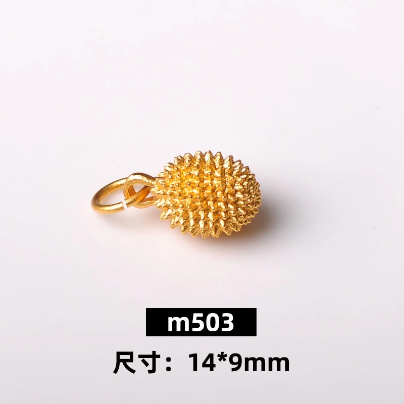 จี้ทุเรียนสีทอง ถักมือสไตล์จีนโบราณ สำหรับทำสร้อยคอ สร้อยข้อมือ DIY thumbnail 10