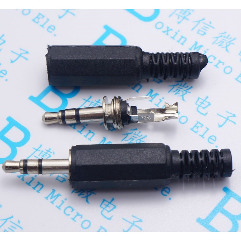 ปลั๊ก Dual Channel ขนาด 3.5 มม. ปลั๊กเสียง 3.5 มม. สําหรับหูฟัง