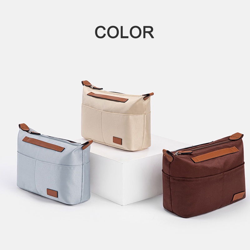 Evertoner กระเป๋าจัดระเบียบ ไนล่อน แบบพกพา สําหรับ Longchamp LE PLIAGE กระเป๋าถือ กระเป๋าเครื่องสําอาง