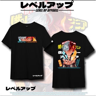 Anime Shirt My Hero Academia Shoto Todoroki Graphics Printed Plain Tee Vintage Mens T-shirt Clothes_04