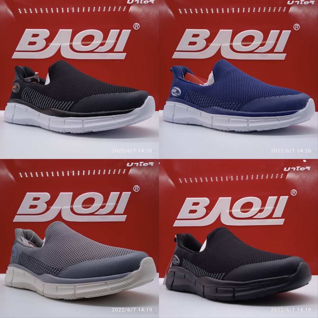 💛New💼[New!! 2022 คอลเลคชั่น] BAOJI บาโอจิ แท้100% รองเท้าผ้าใบผู้ชาย bjm589