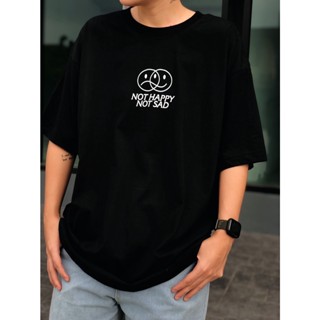 เสื้อยืด Oversize ลาย HAPPY &amp; SAD_03