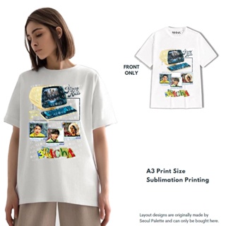 Stray Kids SKZ Inspired Kpop Shirt White Tee Sublimation Print Seoul Palette_09