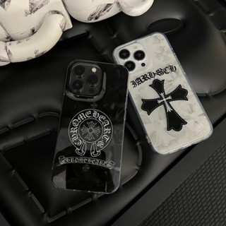 Fashion Brand Cross Heart Phone Case For Iphone13 Phone Case Street Shooting Creative Apple 12promax Personality Couple 11 Protective Case