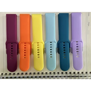 สายนาฬิกาข้อมือซิลิโคน หัวเข็มขัดสี สําหรับ Garmin Vivoactive 5 3 Music