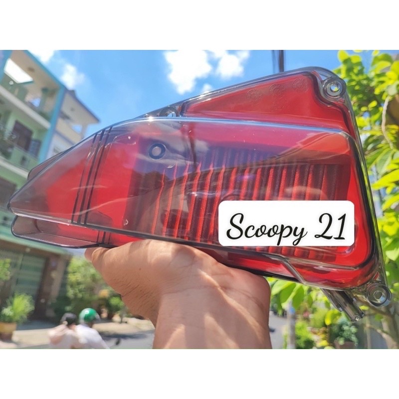 New Scoopy Muffler + กรองอากาศ 2021->2025 โปร่งใส - สีดําสโมค