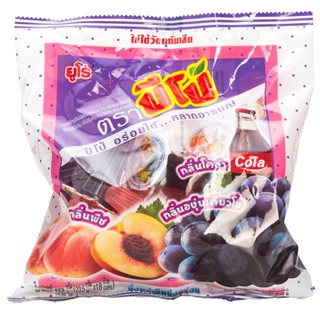 ปีโป้เยลลี่พีชองุ่นเคียวโฮโคล่า PEACH 423กรัมPIPO JELLYKYOHO GRAPE COLA423G