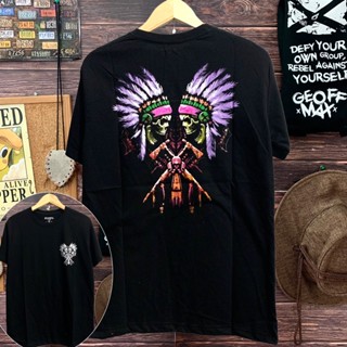 เสื้อยืดผู้ เสื้อยืด พิมพ์ลาย Indian SKULL distro ทุกขนาด สําหรับผู้ชาย ไซซ์ m/l S-5XL