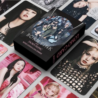 55pcs/box black pink Photocards Shut Down LOMO Card Collection Card Jisoo Jennie Rose Lisa Blink comeback BP YM