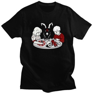 Fashion My Family And Devil Goat T Shirts Short Sleeve Satanic Baphomet T-shirts Summer Tee Tops Cotton Regular Fit_02