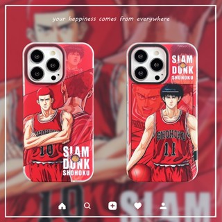 เคสโทรศัพท์มือถือ ผิวด้าน ลาย SLAM DUNK สําหรับ iPhone 14 Pro 13 12 Pro Max 11