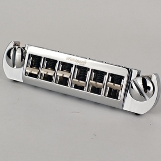 Pw-wilkinson WOGT3 สะพานสาย Tailpiece สําหรับ LP กีตาร์ไฟฟ้า โครเมี่ยม สีเงิน ปรับได้ Wraparound (จัดส่งฟรี)