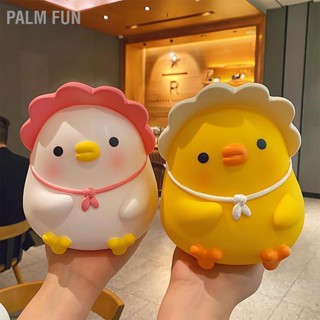 Palm Fun เด็กกระปุกออมสินน่ารักการ์ตูนเงินธนาคารเหรียญป้องกันการตกไวนิลเรซินธนาคารเงินสำหรับชายหญิง