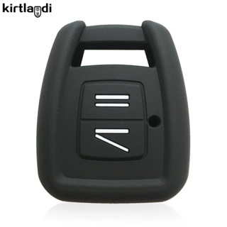 Kiojhh03oelebp10 Kirtlandi เคสรีโมตกุญแจรถยนต์ ซิลิโคน 2 ปุ่ม สําหรับ Vauxhall Opel Astra Zafira Vectra B Fronton Auto Key Case Fob